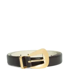 Ремень с круглой пряжкой