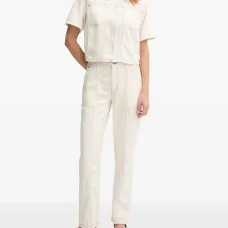 Джинсовая рубашка на молнии