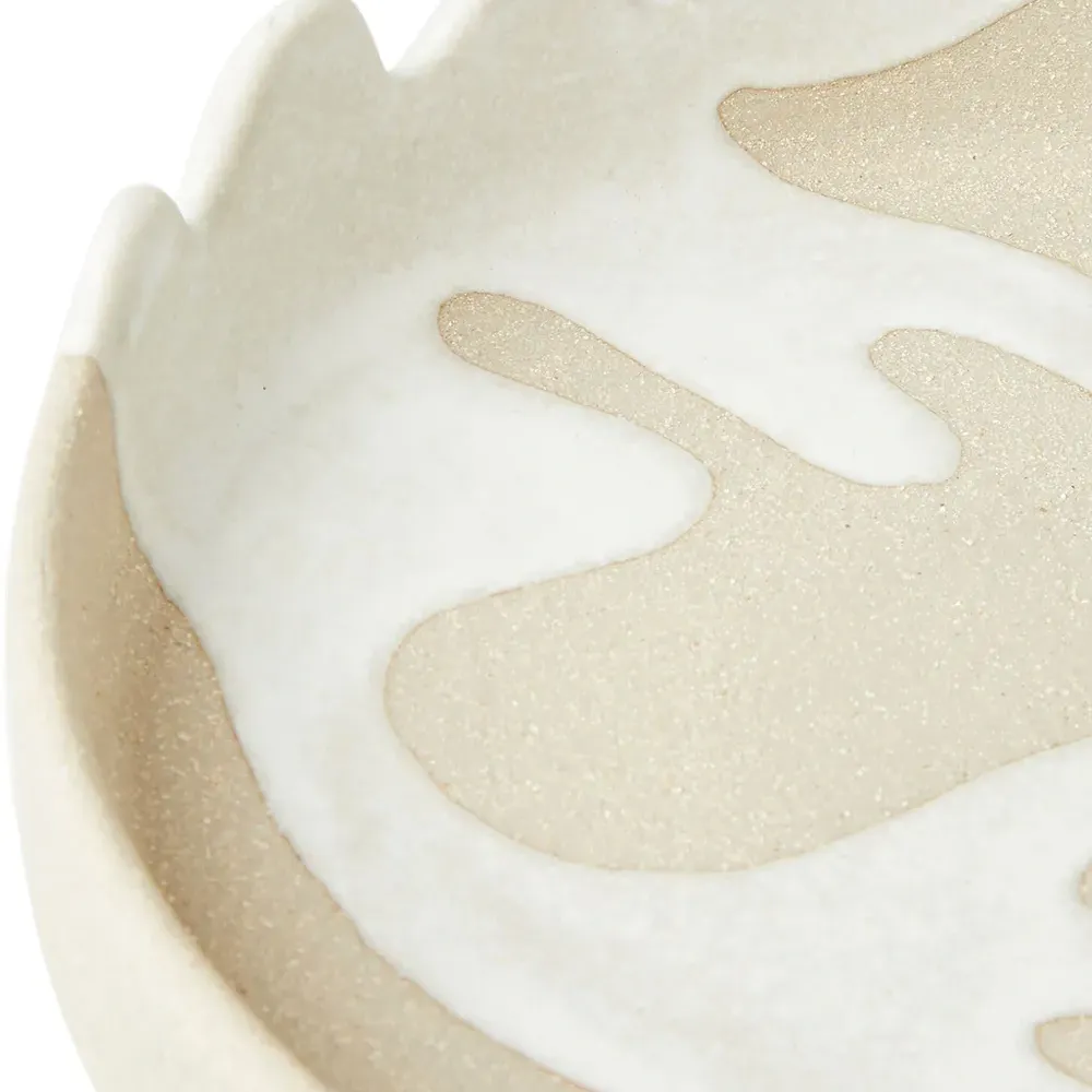 Поднос из глазурованной глины