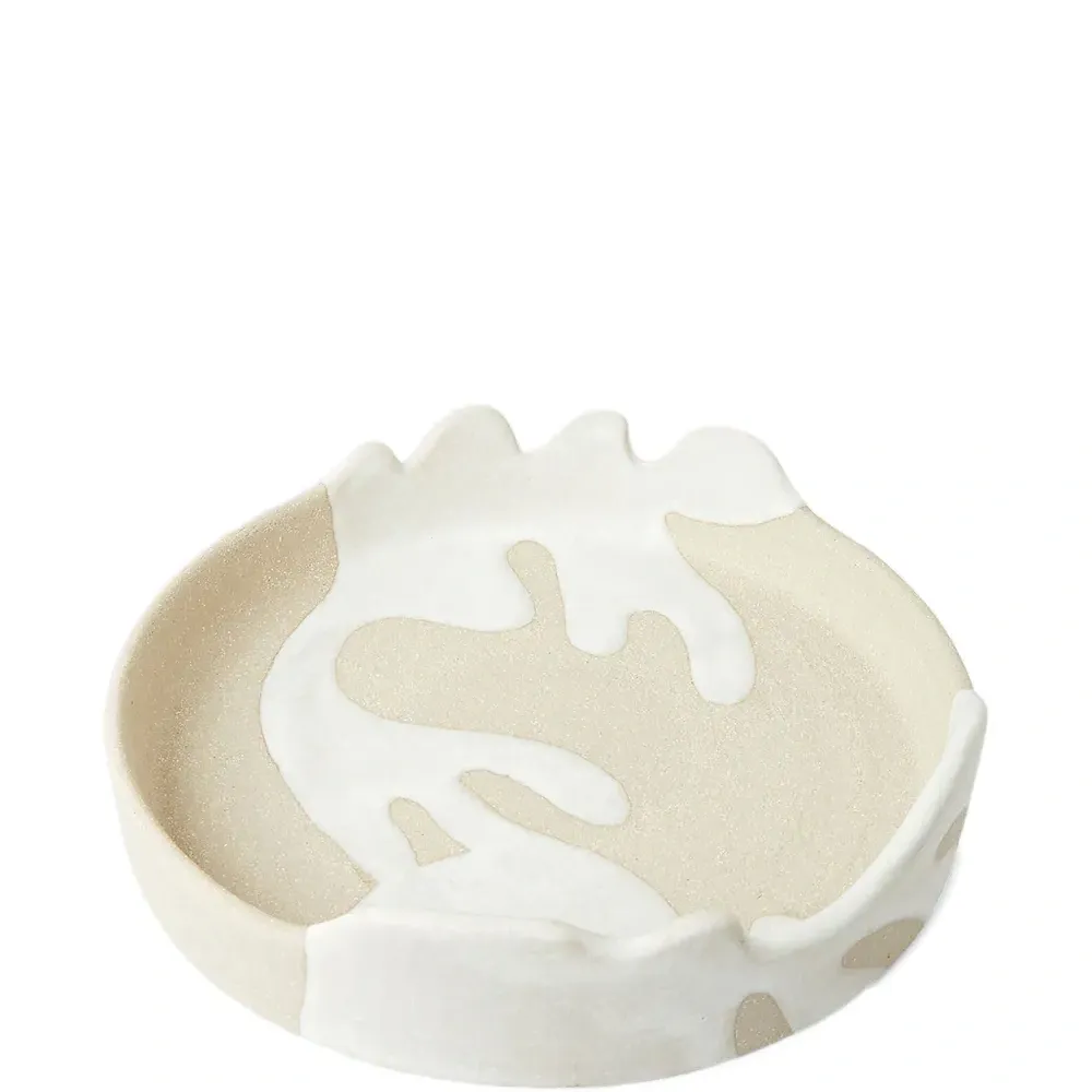 Поднос из глазурованной глины