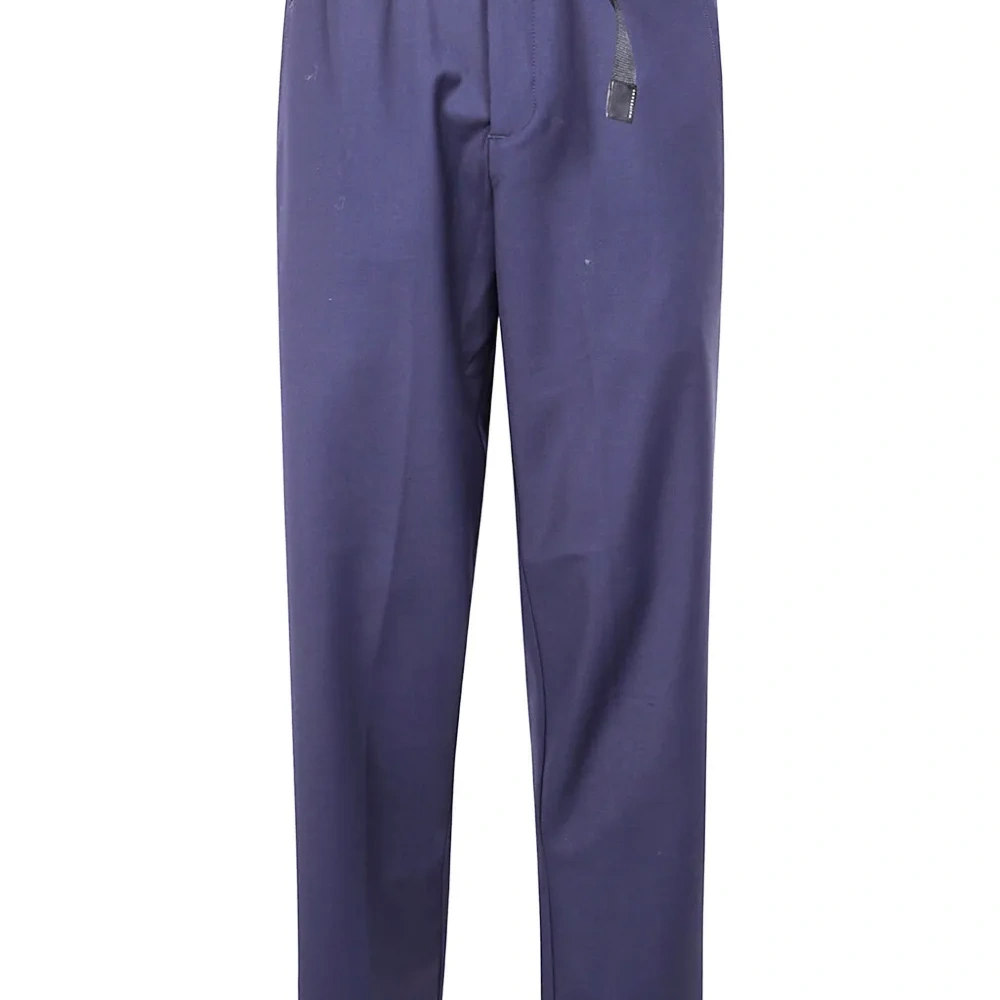 Шерстяные брюки с поясом