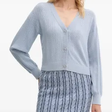 Ажурный кардиган с бантами