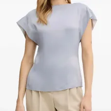 Блузка на молнии с короткими рукавами