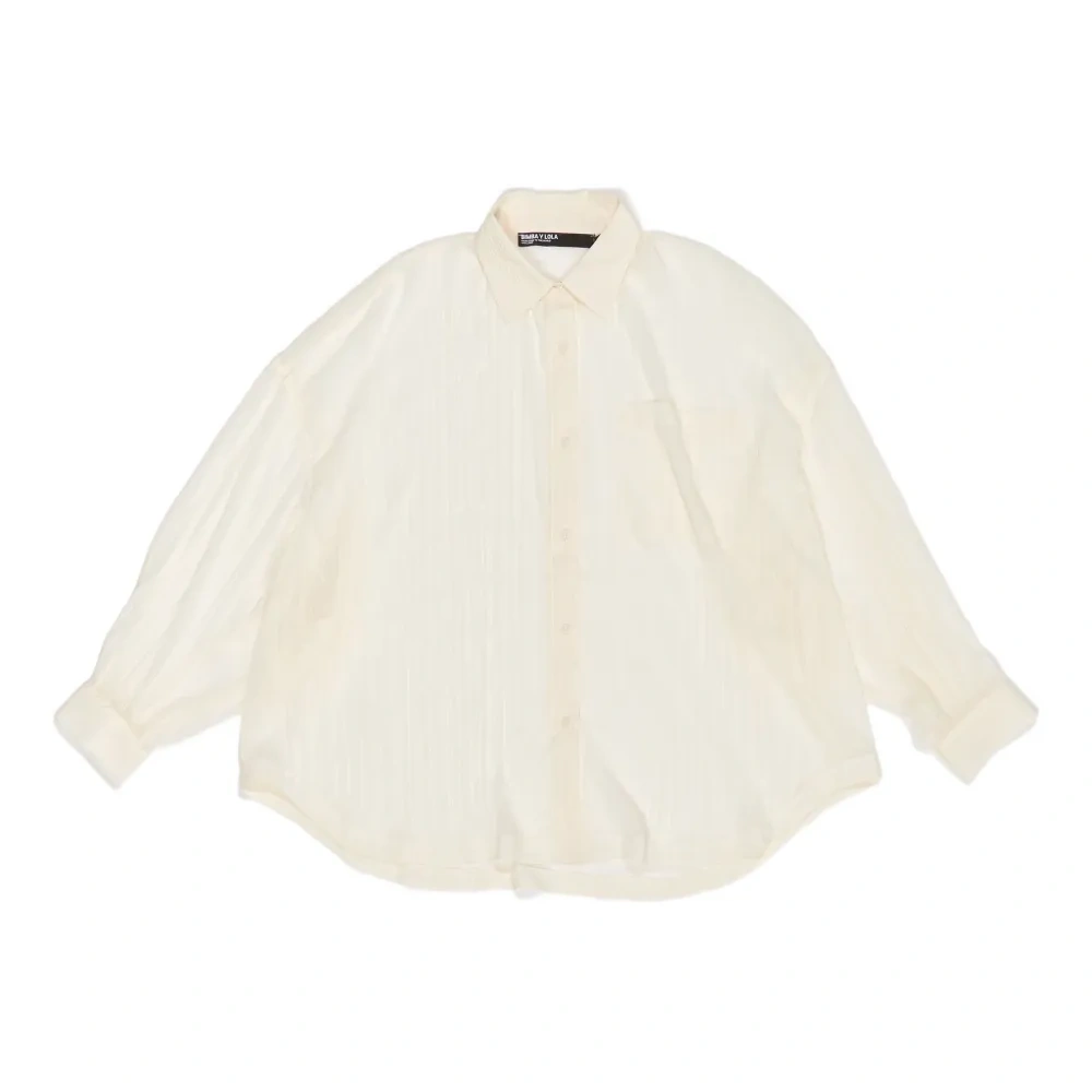 Рубашка с плиссировкой