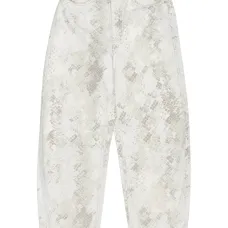 Джинсы со змеиным принтом Джинсы со змеиным принтом