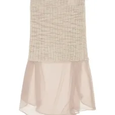 Многослойная юбка миди