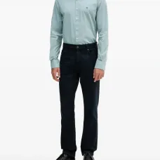 Рубашка с длинными рукавами и вышитым логотипом