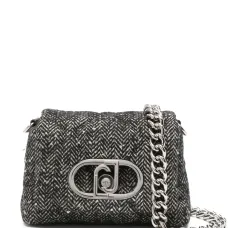 Сумка на плечо с узором в елочку и пайетками Сумка на плечо с узором в елочку и пайетками