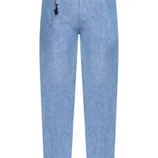 Льняные брюки с подвеской