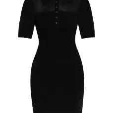 Платье мини GZmagny с воротником поло Платье мини GZmagny с воротником поло