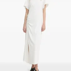 Платье миди со сборками