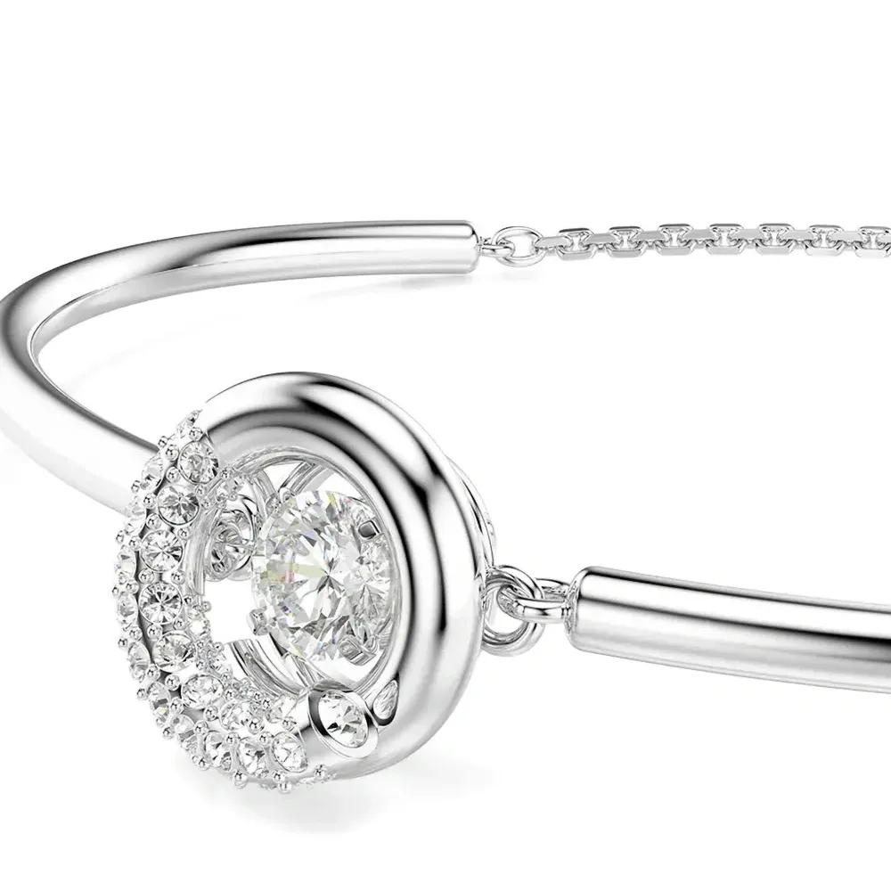 Браслет-бэнгл Dextera с кристаллами