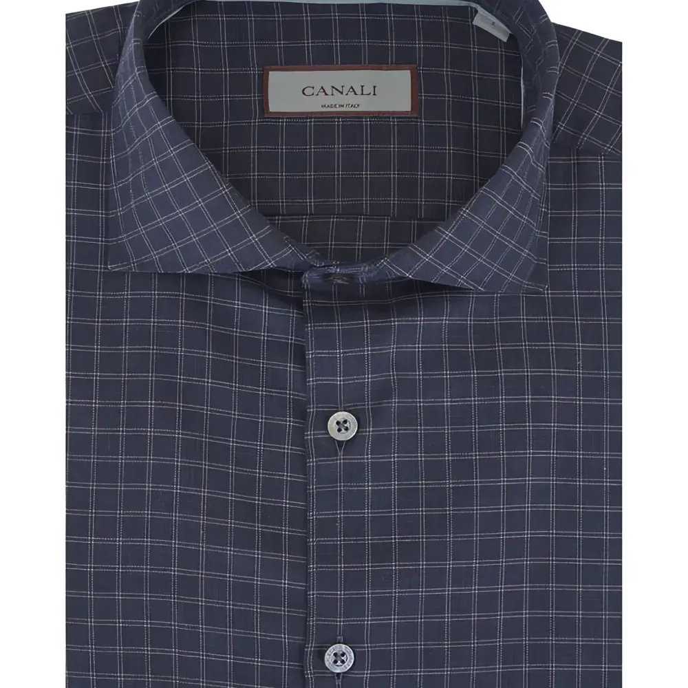 Клетчатая рубашка на пуговицах