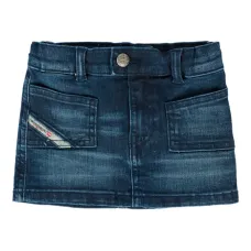 джинсовая юбка с нашивкой-логотипом