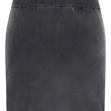 Юбка в рубчик с тисненым логотипом Юбка в рубчик с тисненым логотипом