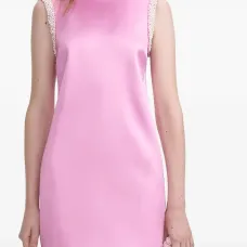 Мини-платье с круглым вырезом