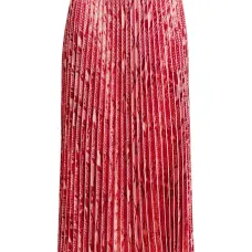 Плиссированная юбка миди со змеиным принтом