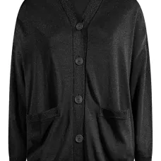 Кардиган с отделкой люрексом