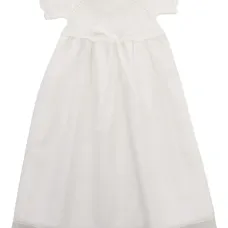 Платье с фестонами и кружевом