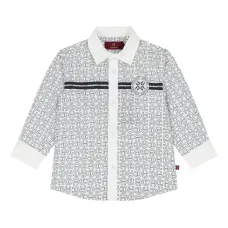 Рубашка с длинными рукавами и логотипом