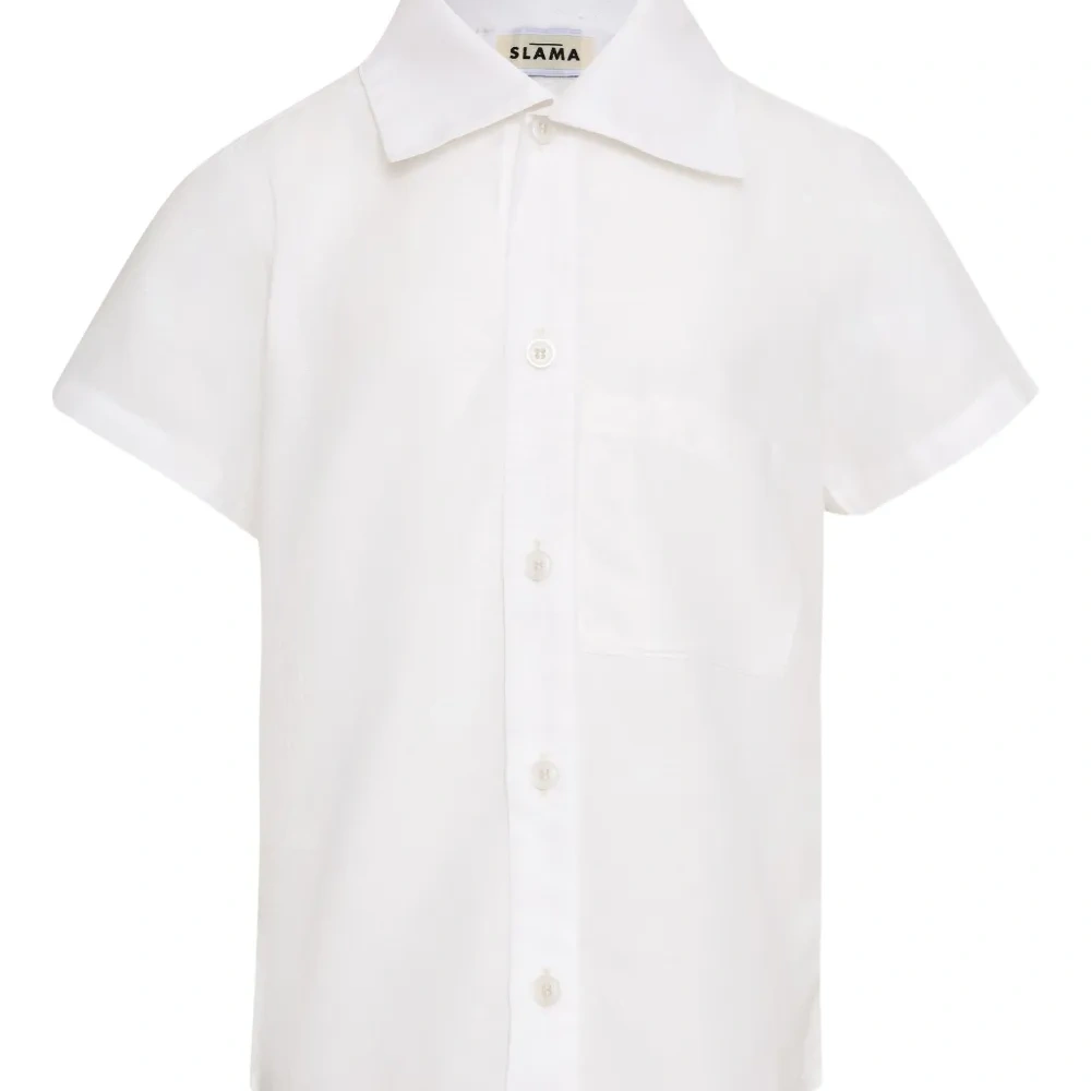 рубашка с короткими рукавами и карманом