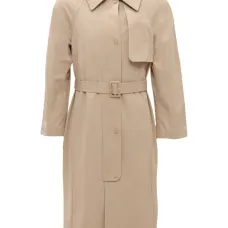 Тренч с рукавами реглан и поясом