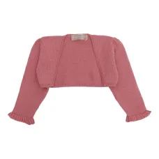 Шерстяной кардиган с оборками на манжетах