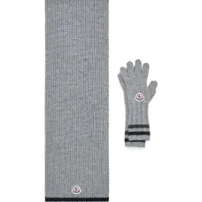 Комплект из топа и брюк в рубчик с нашивкой-логотипом