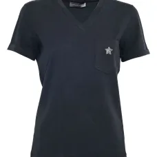 Декорированная футболка Libra с V-образным вырезом