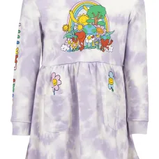 Платье с принтом тай-дай