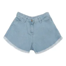 Джинсовые шорты с бахромой Джинсовые шорты с бахромой