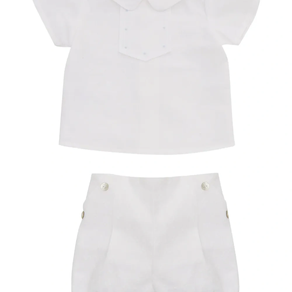 Комплект Aura из топа и шортов с воротником Питер Пэн