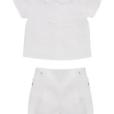 Комплект Aura из топа и шортов с воротником Питер Пэн