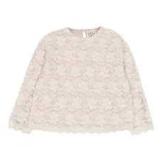 Блузка с длинными рукавами и кружевной отделкой Блузка с длинными рукавами и кружевной отделкой