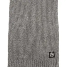 Шарф в рубчик с логотипом