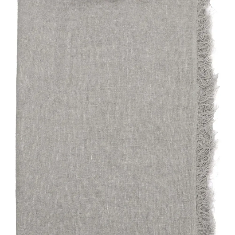 Льняной шарф Arthur с бахромой