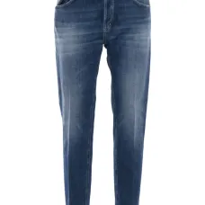 Джинсы Brighton с эффектом потертости и логотипом