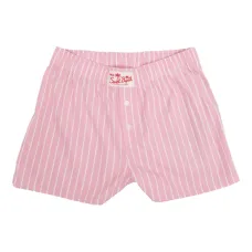 Полосатые шорты с нашивкой-логотипом