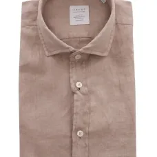 Льняная рубашка на пуговицах