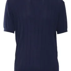 Футболка в рубчик с круглым вырезом Футболка в рубчик с круглым вырезом