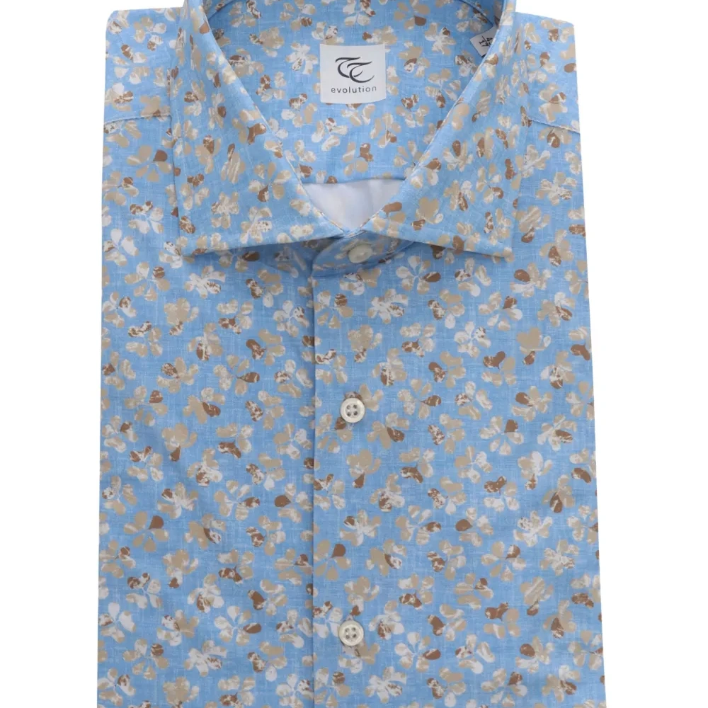 Рубашка с цветочным принтом