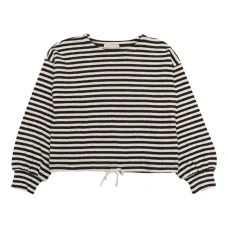 Полосатая толстовка с кулиской Полосатая толстовка с кулиской