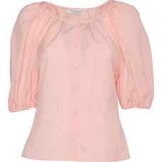 Блузка на пуговицах с объемными рукавами