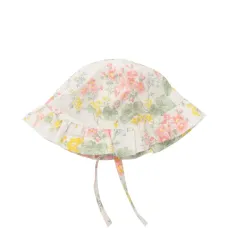 Шляпа с оборками и цветочным принтом