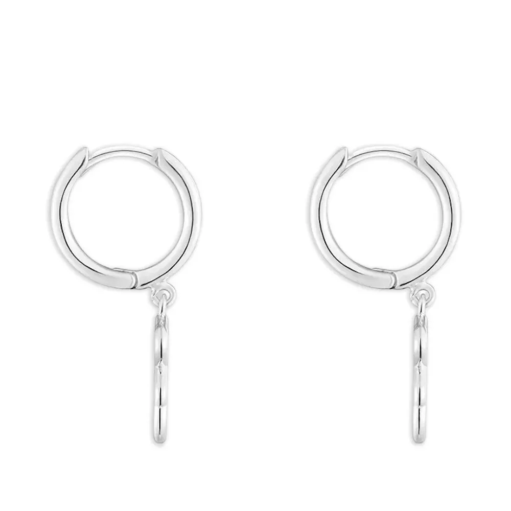 Серьги-кольца New Silueta