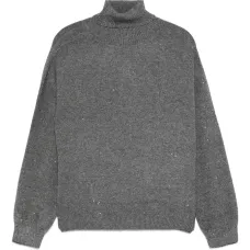 Декорированный свитер с высоким воротником Декорированный свитер с высоким воротником