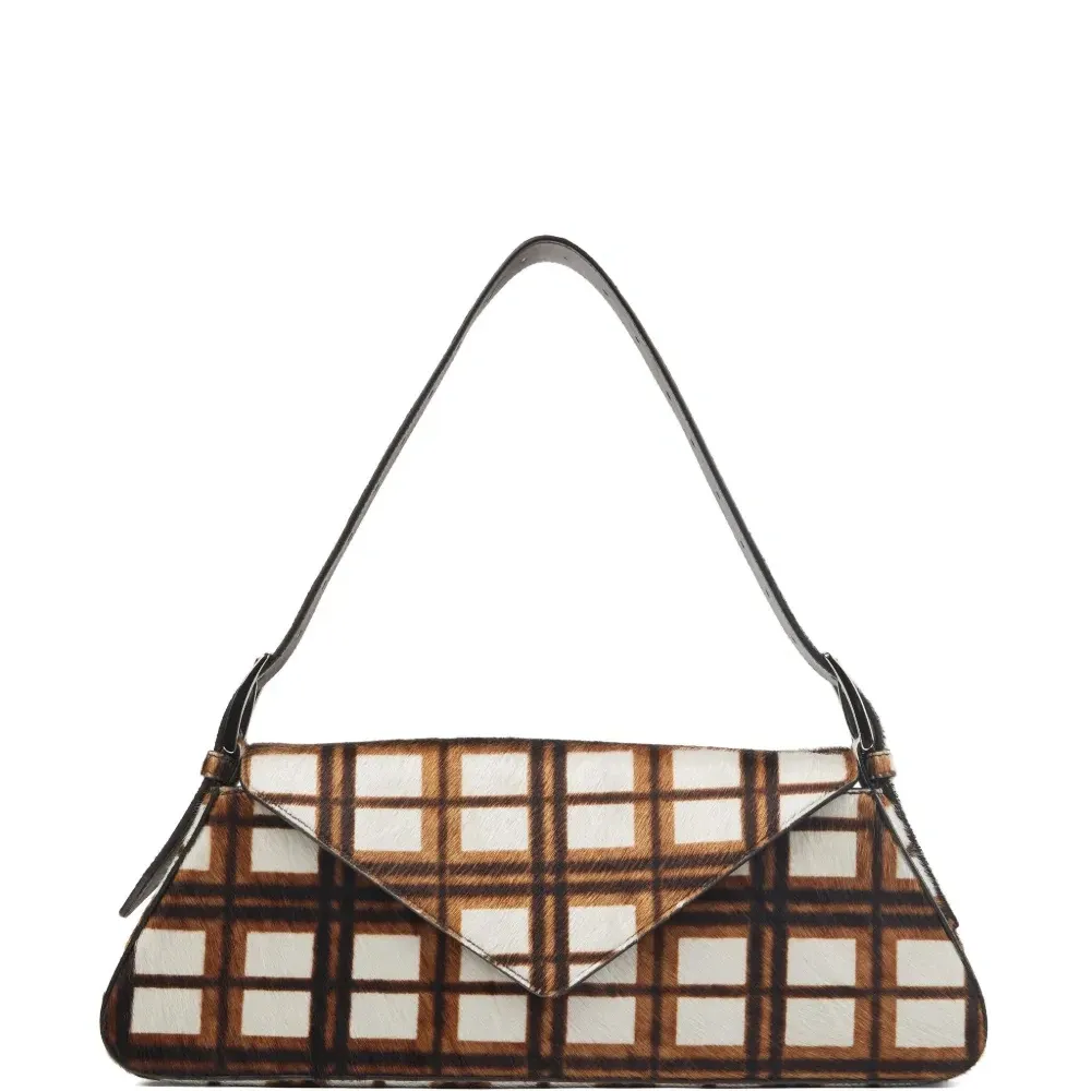 Сумка на плечо в клетку