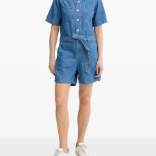 Джинсовый комбинезон на пуговицах