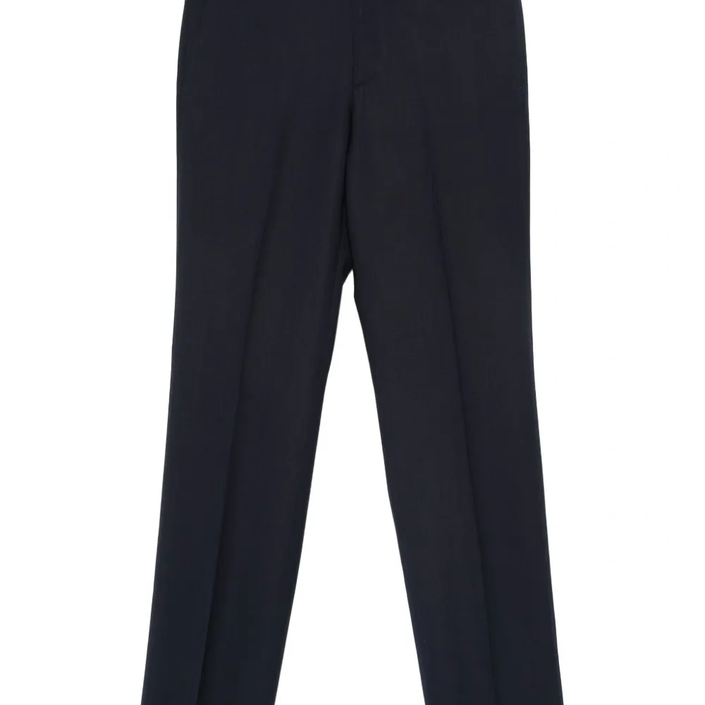 Шерстяные брюки прямого кроя