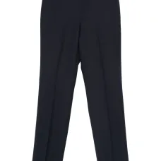 Шерстяные брюки прямого кроя